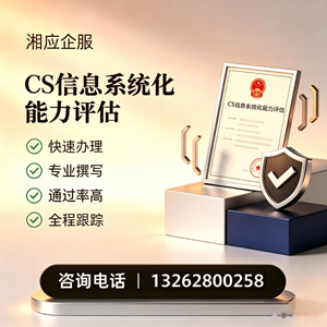 福建CS信息系统化能力评估申报服务