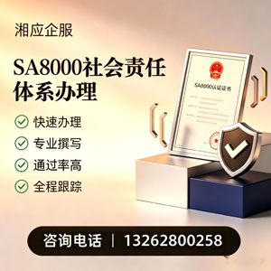 福建SA8000社会责任体系认证服务